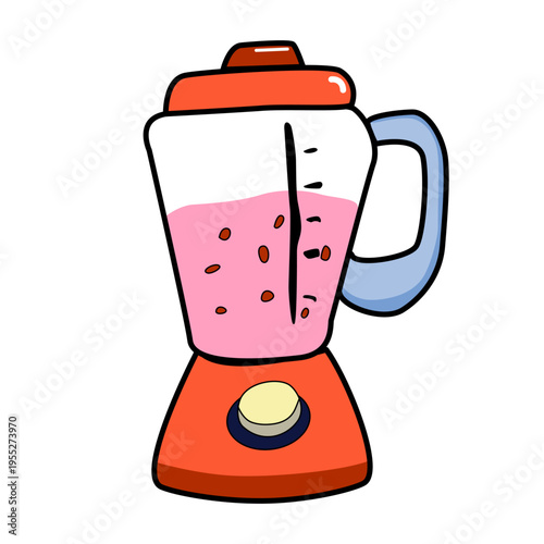 Hand drawn Illustration of a Blender. cartoon