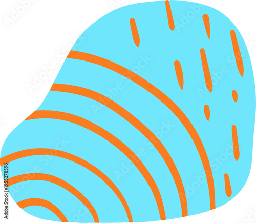 Colorful Abstract Shapes Set – Modern Decorative Doodle Elements Illustration