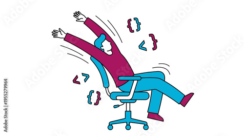 Frustrated programmer feeling overwhelmed by complex coding problems and demanding workspace