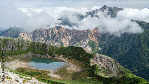 【北アルプス】鷲羽岳から見る槍ヶ岳の眺望