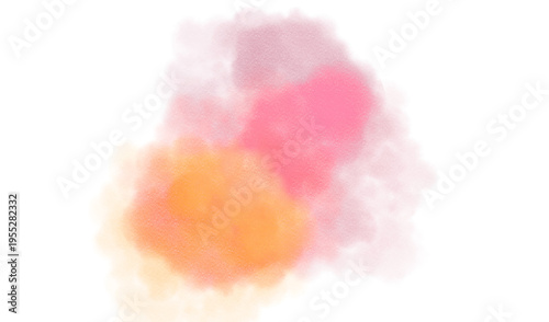 Abstract colorful paint strokes watercolor PNG. Color splashes or paint stains or paint brushes effect.