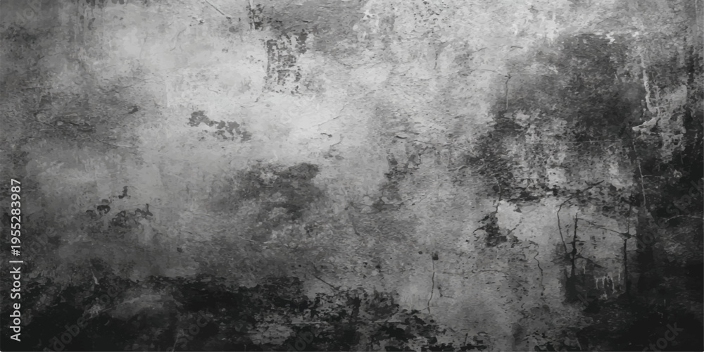 Obraz premium Aged dark gray concrete wall with a rough textured grunge pattern and vintage grungy surface for an old stone backdrop design
