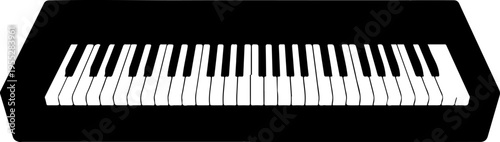 Vector piano keyboard illustration