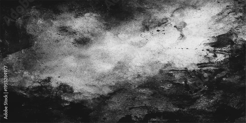 Dark abstract grunge background featuring a stormy blue cloudscape with smoke and fog textures under a moonlight night sky