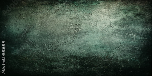 A dark grunge film background featuring a weathered black stone wall texture with aged paper patterns and blank copy space on a rough dirty surface