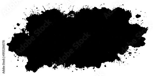 An abstract inky blotch, a bold expression in liquid art, it features a raw, emotive essence.