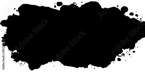 An abstract dark ink stain, artistic splash creates a dramatic visual, perfect for a design element.
