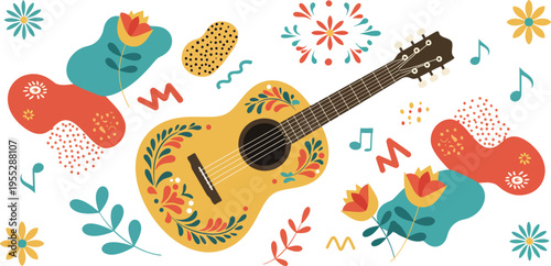 Flat cinco de mayo background