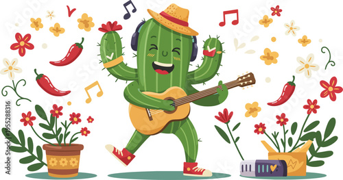 Flat cinco de mayo background