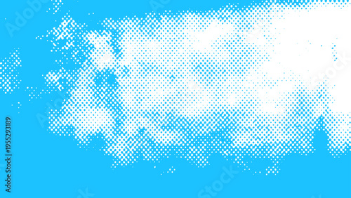 Vector Sky dotted by white textured cloud spreads across expanse with celestial realm and atmospheric condition and azure spreads in background and serene state. 