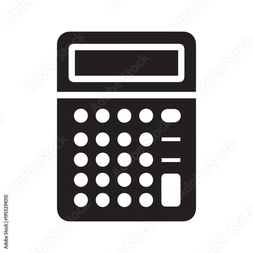 This is a simple calculator icon for mathematical calculations and computations