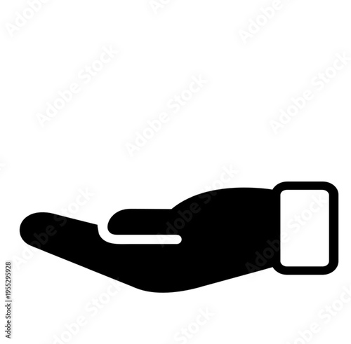 Hand Gesture Icon Vector. Outline Hand Gesture Sign. Isolated Contour Symbol Illustration
