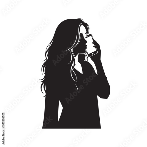 A woman in deep thought looking away with her hand near her face