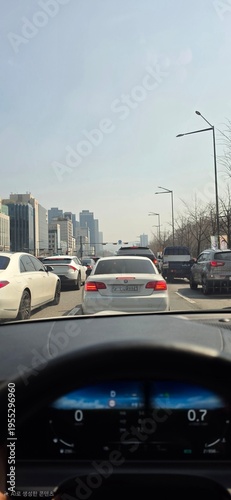 Photography traffic on highway seoul