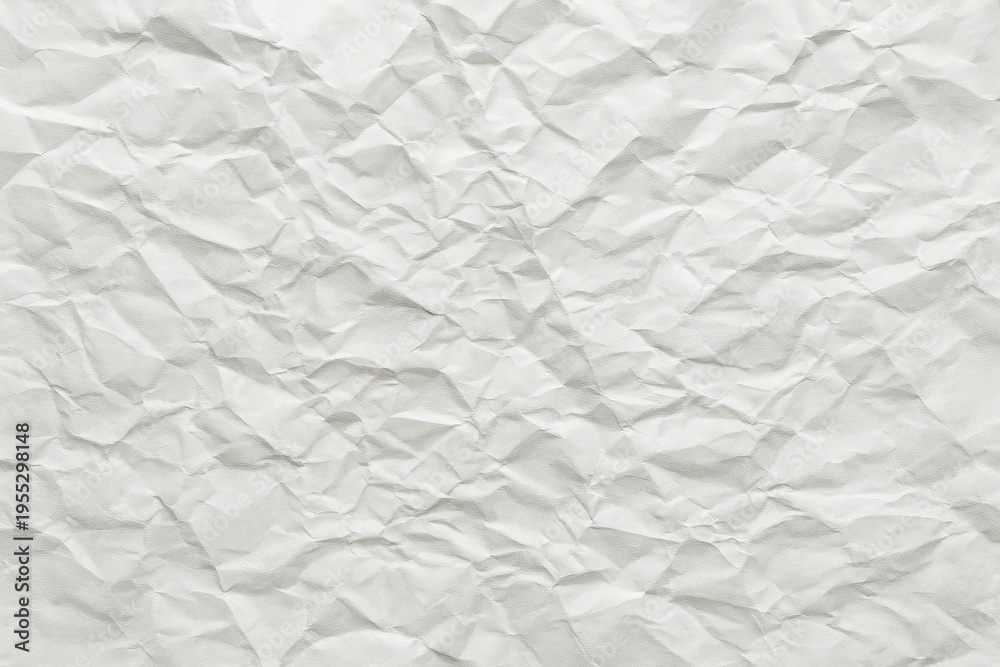 Fototapeta premium Textured crumpled paper background with deep wrinkles and folds for graphic design texture.