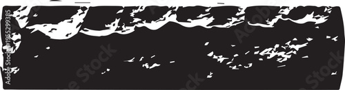 Grungy texture vector silhouette illustration line art rough black paint splatter element