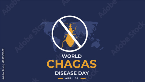 World Chagas Disease Day flyer illustration