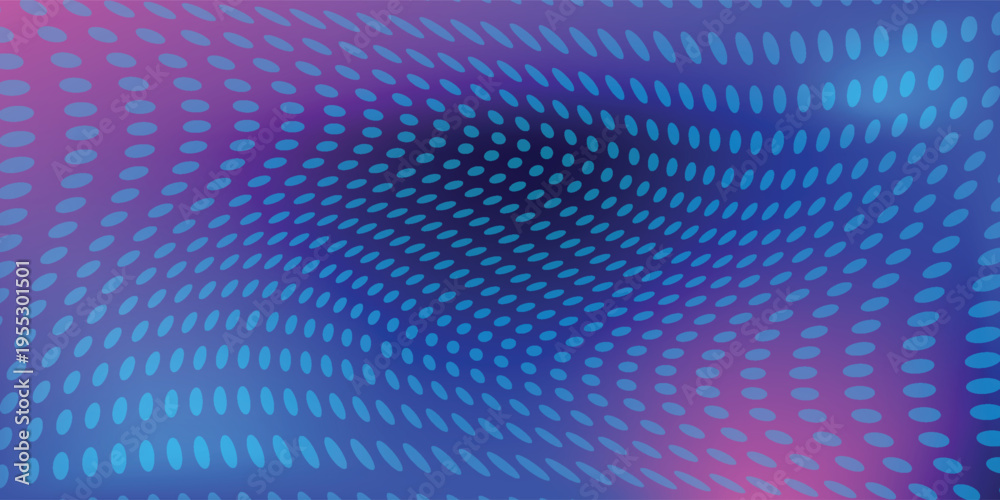 Obraz premium Abstract digital waving 3d particle technology background design. Futuristic moving dots particles, hi-tech and big data visualization for brochures, flyers, magazine, business card, banner. Vector.