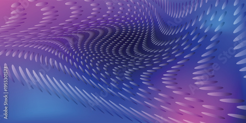 Abstract digital waving 3d particle technology background design. Futuristic moving dots particles, hi-tech and big data visualization for brochures, flyers, magazine, business card, banner. Vector.