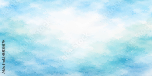 A beautiful bright blue summer sky filled with white clouds creates a clear sunny nature cloudscape and a peaceful outdoor atmosphere