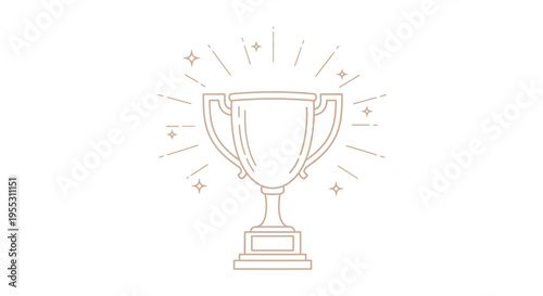 Trophy Cup Award Winner Symbol.