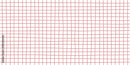 歪みのあるピンクの格子柄の背景素材