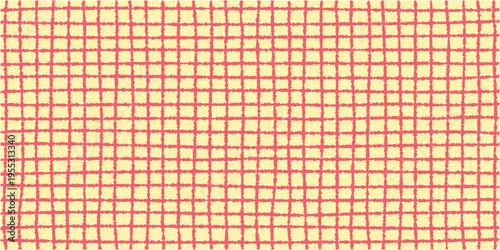 ピンクの格子柄の背景素材イラスト