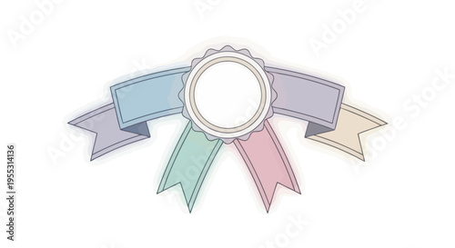 Colorful ribbons tied together in bow.