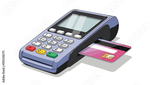 Credit Card Payment Terminal.