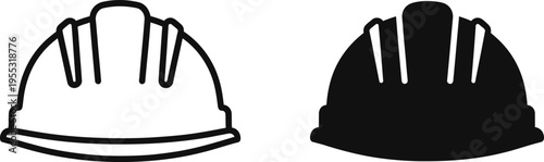 Hard hat safety helmets construction Vector