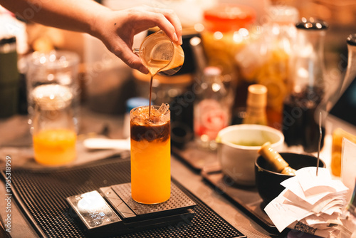 Coffee barista iced drink o...