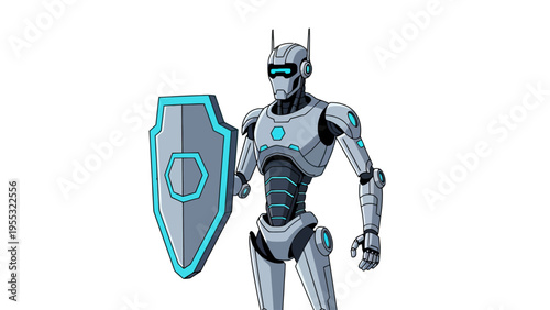 Robot Soldier with Shield.