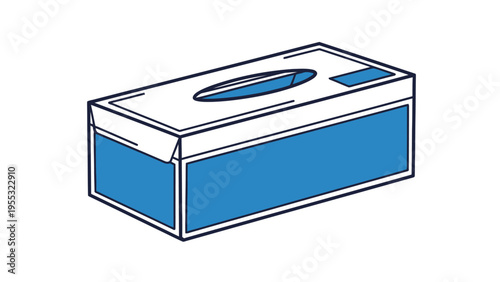Tissue Box Illustration.