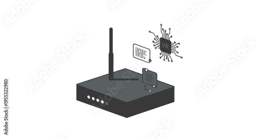 Wireless Router Cyber Attack.