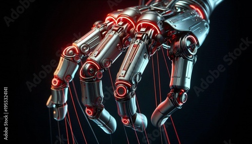 Futuristic Bionic Hand with Neural Fiber Connections
