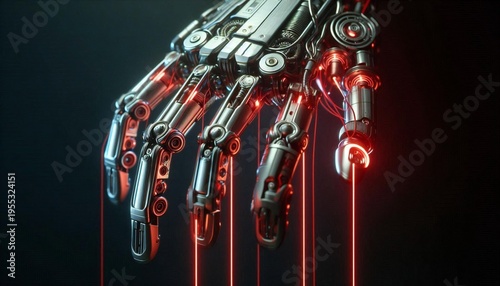 Futuristic Bionic Hand with Neural Fiber Connections