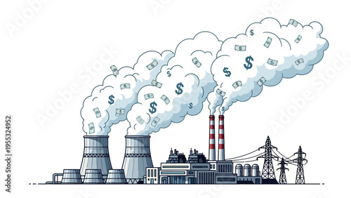 Industrial Factory Pollution.