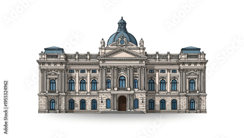 Large Building With Dome.