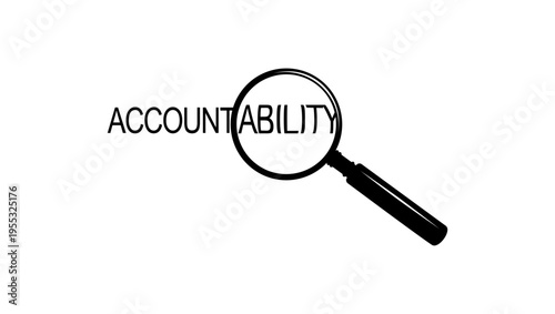 accountability symbol, black isolated silhouette