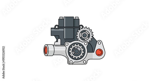 Power Steering Pump Illustration.