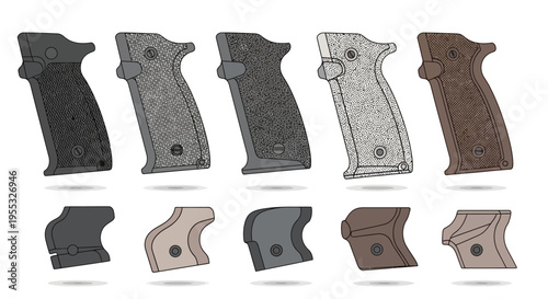 Pistol Grip Variations Display.