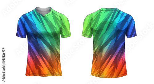 Rainbow T Shirt Design.