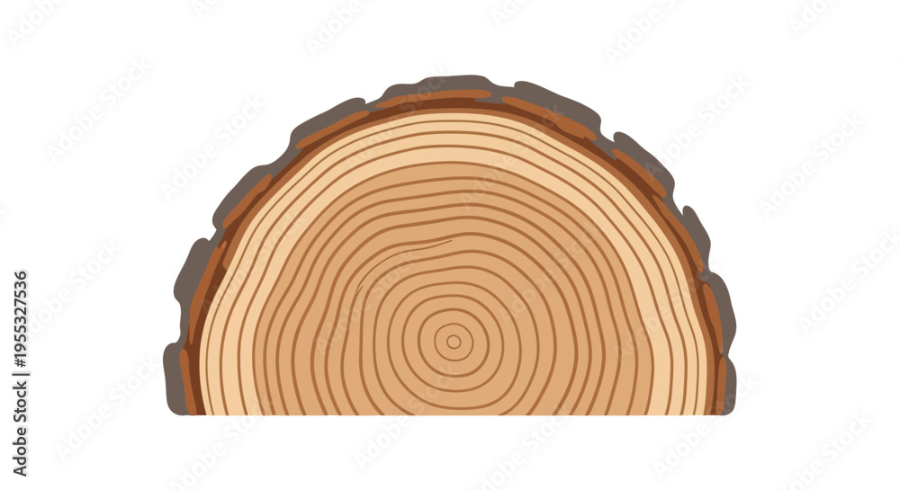 Fototapeta premium Tree Trunk Cross Section.