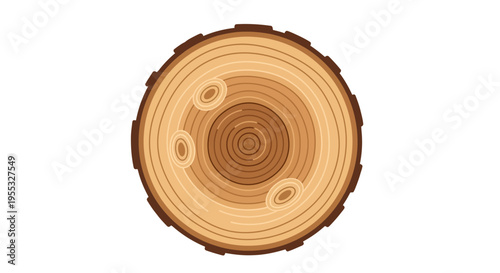 Tree Trunk Cross Section.