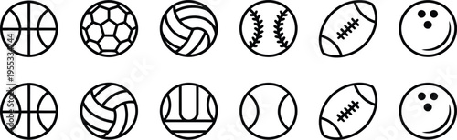 Sports Balls Icons