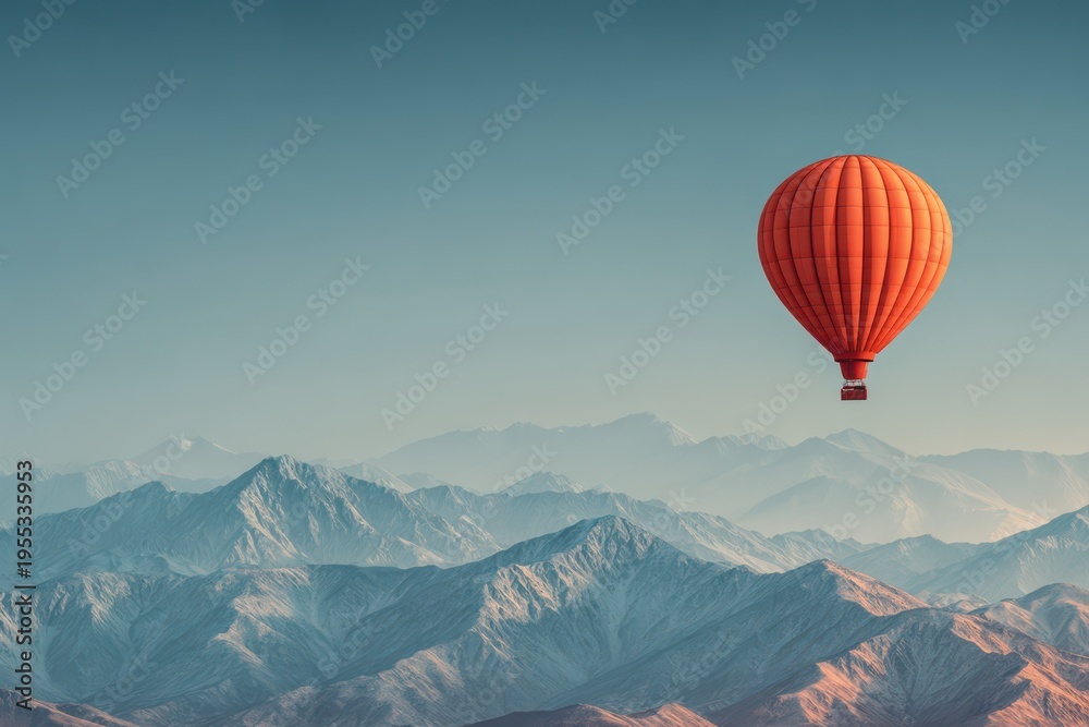 Obraz premium Experience vibrant heights in a hot air balloon