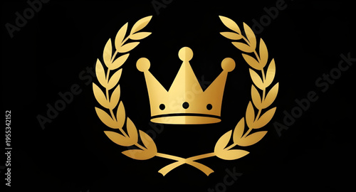 laurel, crown, wreath, golden, gold, leaf, leaves, branch, branches, foliage, botanical, plant, olive, olivebranch, victory, award, honor, success, achievement, winner, champion, royalty, royal, king,