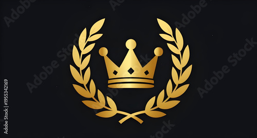 laurel, wreath, crown, golden, gold, leaf, leaves, branch, branches, foliage, botanical, plant, olive, olivebranch, victory, award, honor, success, achievement, winner, champion, royalty, royal, king,