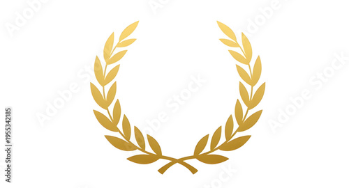 wreath, gold, laurel, golden, leaf, leaves, branch, branches, foliage, botanical, plant, olive, olivebranch, victory, award, honor, success, achievement, winner, champion, emblem, badge, crest, symbol