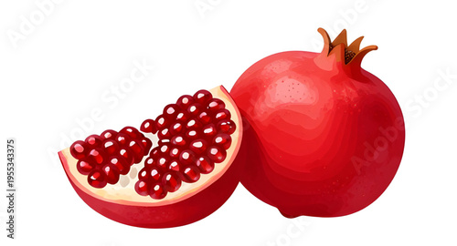 fruit, red, pomegranate, fresh, juicy, seeds, arils, sweet, healthy, nutrition, organic, natural, food, ingredient, diet, vegan, vegetarian, antioxidant, vitamin, ripe, tropical, harvest, farm, agricu